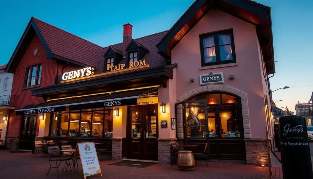 Image of the exterior of Genys Tap Room, a recommended restaurant in Kaunas