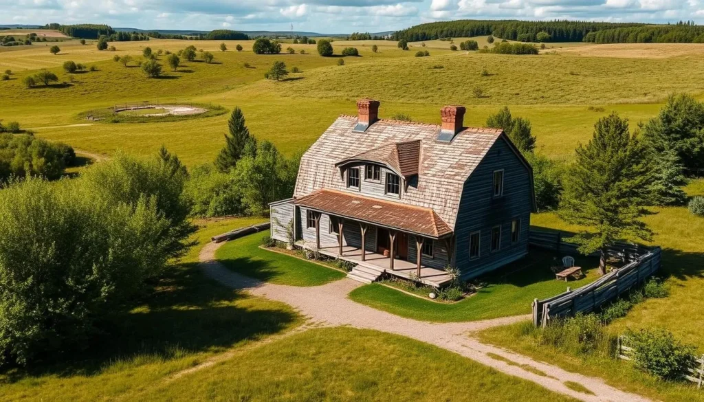 Image of the historic Angso Farmhouse on Ängsö Island