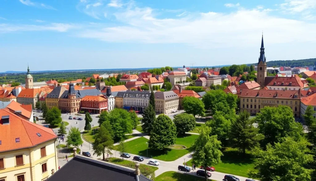 Image of the historic town of Olomouc