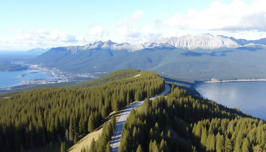 Image of the scenic route from Oslo to Lake Tinnsja