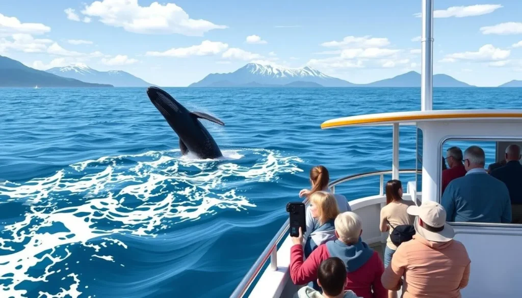 Image of whale watching tour from Vancouver Island