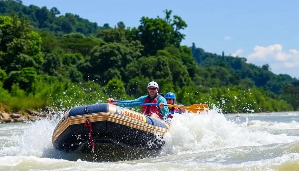 Image of white water rafting on Rio Suarez