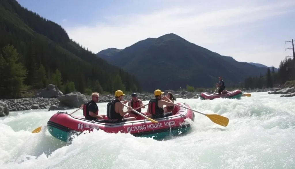 Image of white-water rafting on the Kicking Horse River
