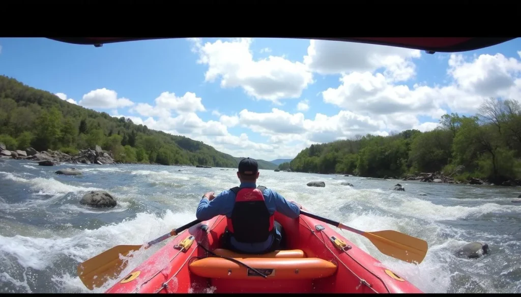 Image of whitewater rafting on the Hudson River