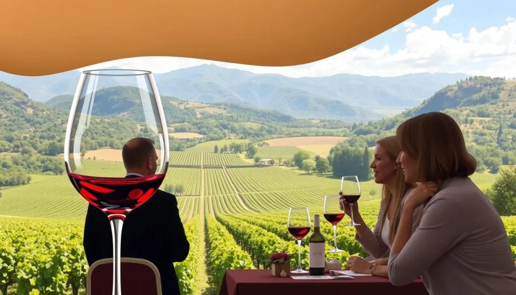 Image of wine tasting at Ain Karim Vineyard