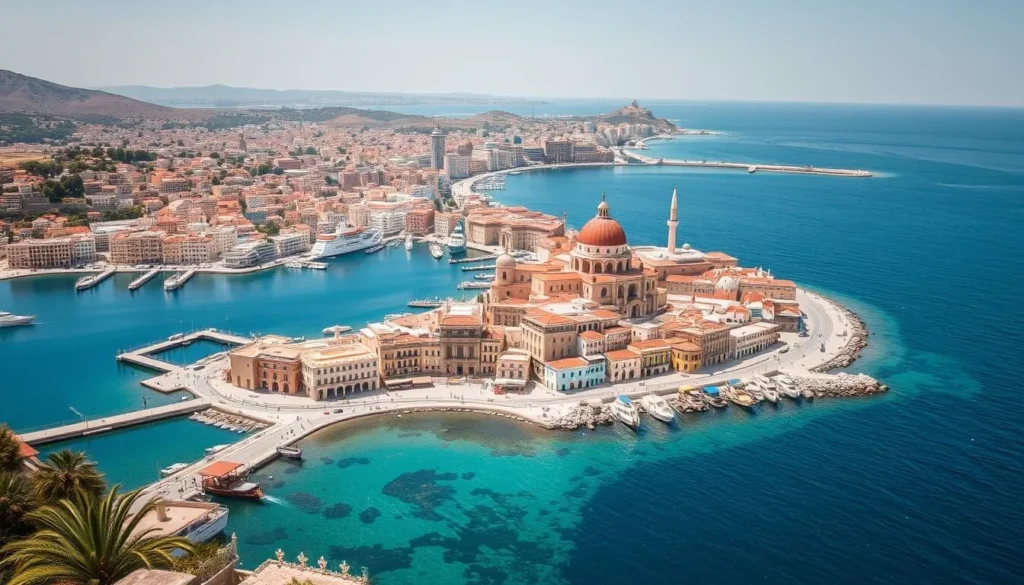 Imagine a city where the Mediterranean Sea and the Red Sea meet, creating a unique blend of cultures and histories.