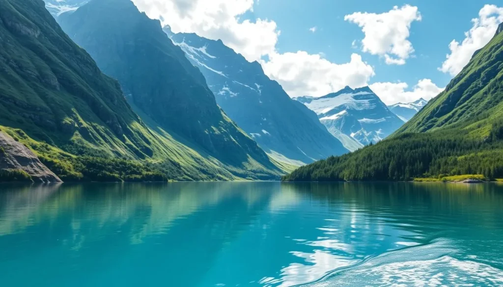 Imagine cruising through the majestic Tysfjorden, surrounded by towering mountains and crystal-clear waters.