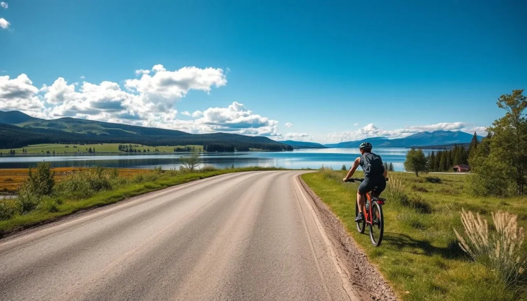 Imagine cycling around Lake Hjalmaren, surrounded by serene landscapes and picturesque views.