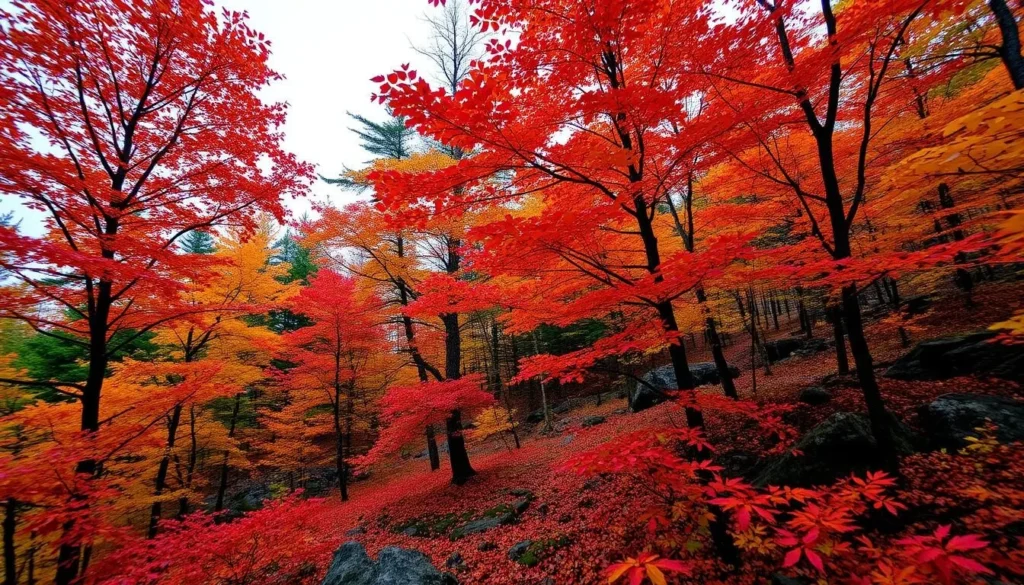 Imagine experiencing the vibrant fall foliage in Acadia National Park.