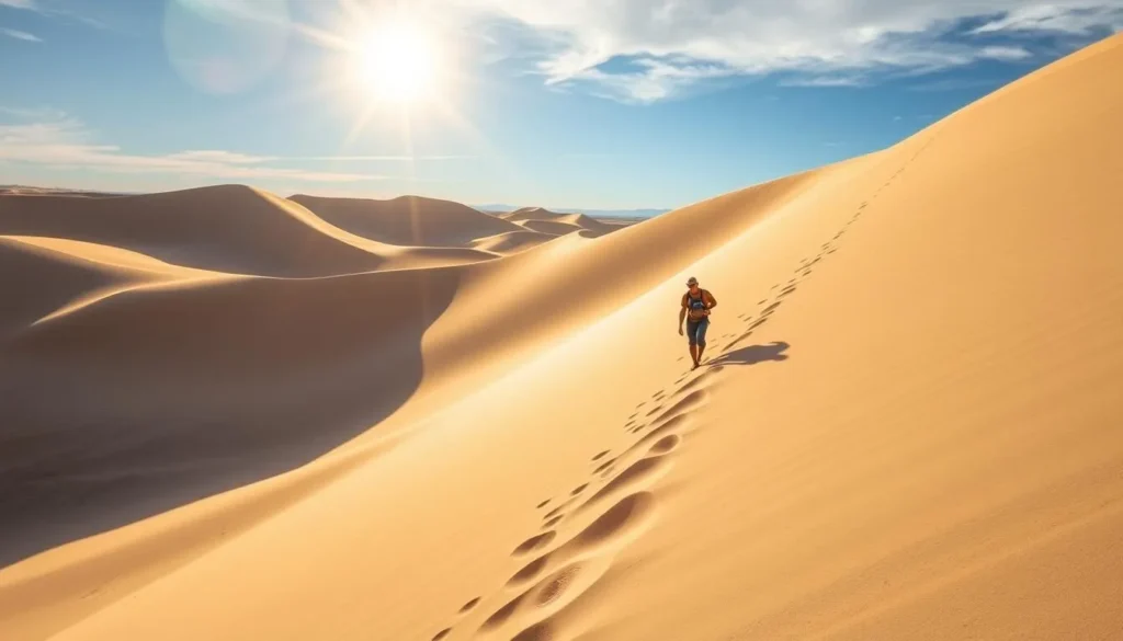 Imagine gliding down the massive sand dunes of Bruneau Dunes State Park.