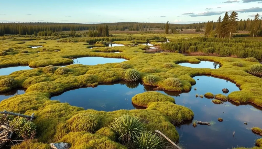 Imagine hiking through Sweden's largest bog landscape