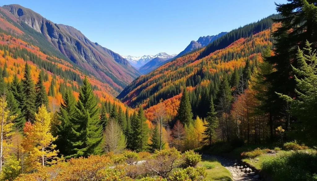 Imagine hiking through the lush forests and across the mountainous terrains of Øvre Dividal National Park.