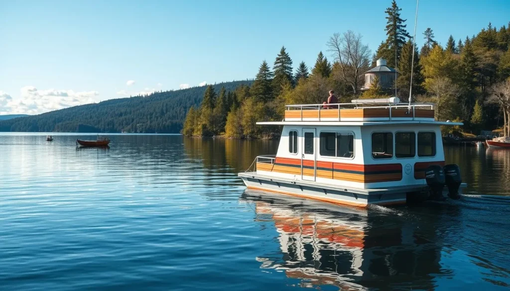 Imagine houseboating on Rainy Lake