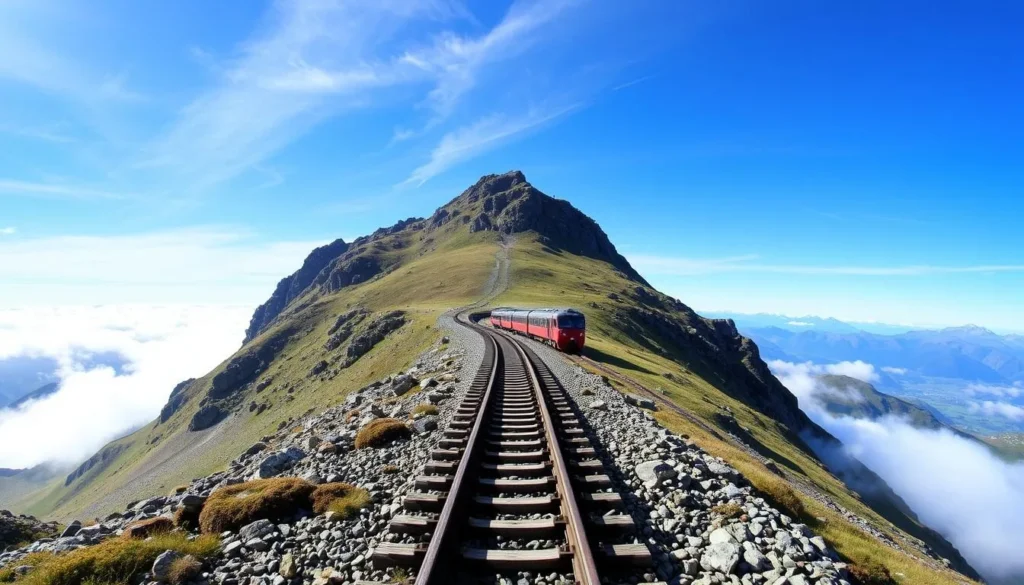 Imagine riding a historic railway to the summit of Gaustatoppen, surrounded by breathtaking Norwegian landscapes.