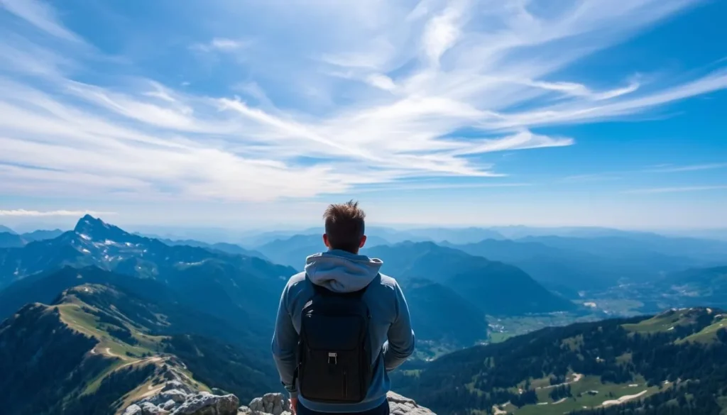 Imagine standing at the summit, surrounded by breathtaking mountain vistas. Imagine standing at the summit, surrounded by breathtaking mountain vistas.