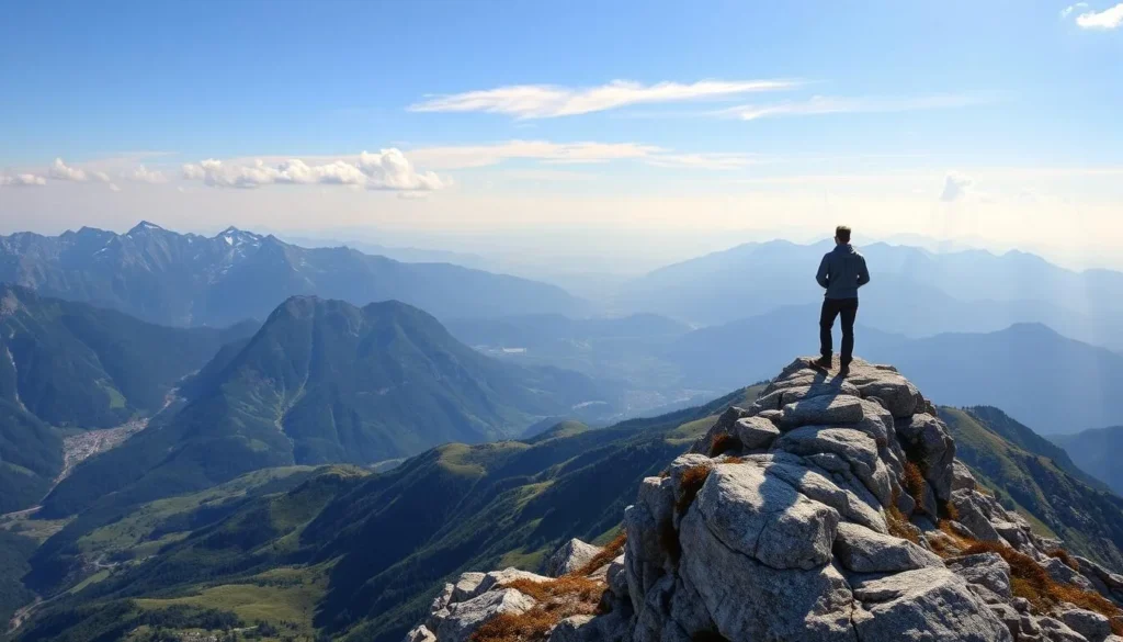 Imagine standing atop a mountain with panoramic views of three countries.