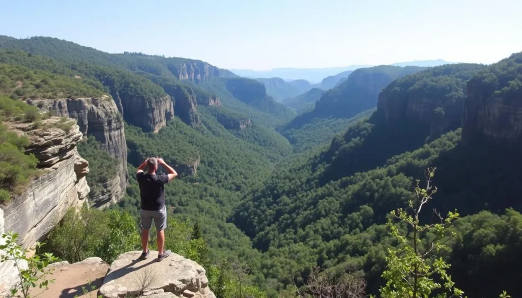 Imagine standing on the rim trails of Tallulah Gorge State Park, surrounded by the beauty of nature.