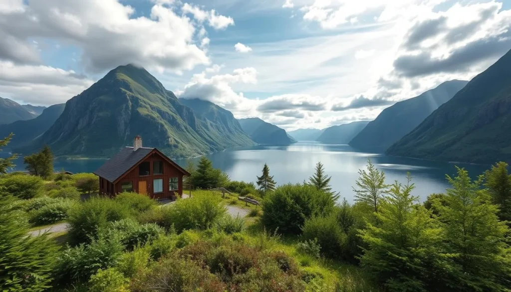 Imagine staying in the heart of nature, surrounded by the breathtaking landscapes of Gandsfjorden National Park.