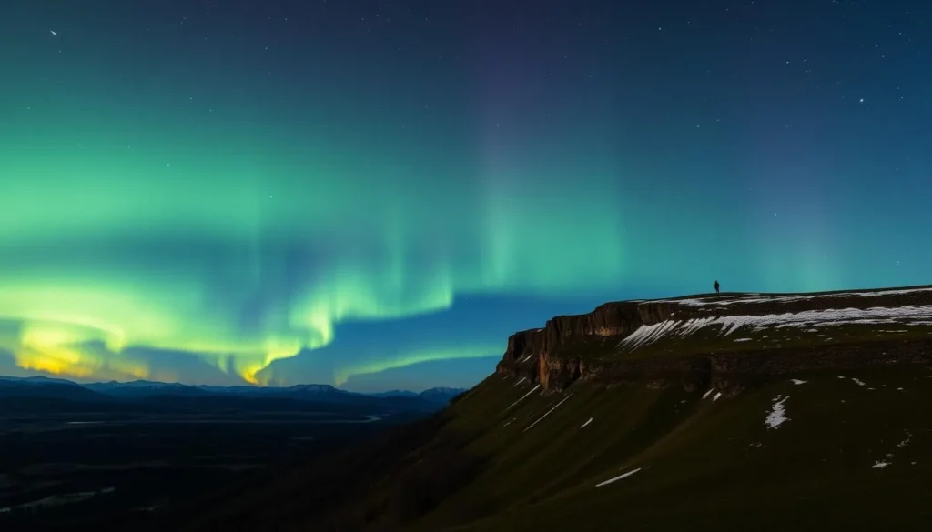 Imagine witnessing the breathtaking display of the Northern Lights in Stora Sjofallet National Park.