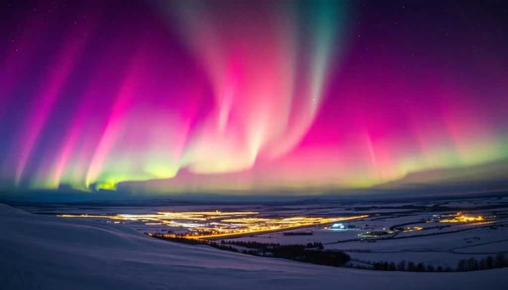 Imagine witnessing the spectacular display of the Northern Lights in Kiruna, Sweden.