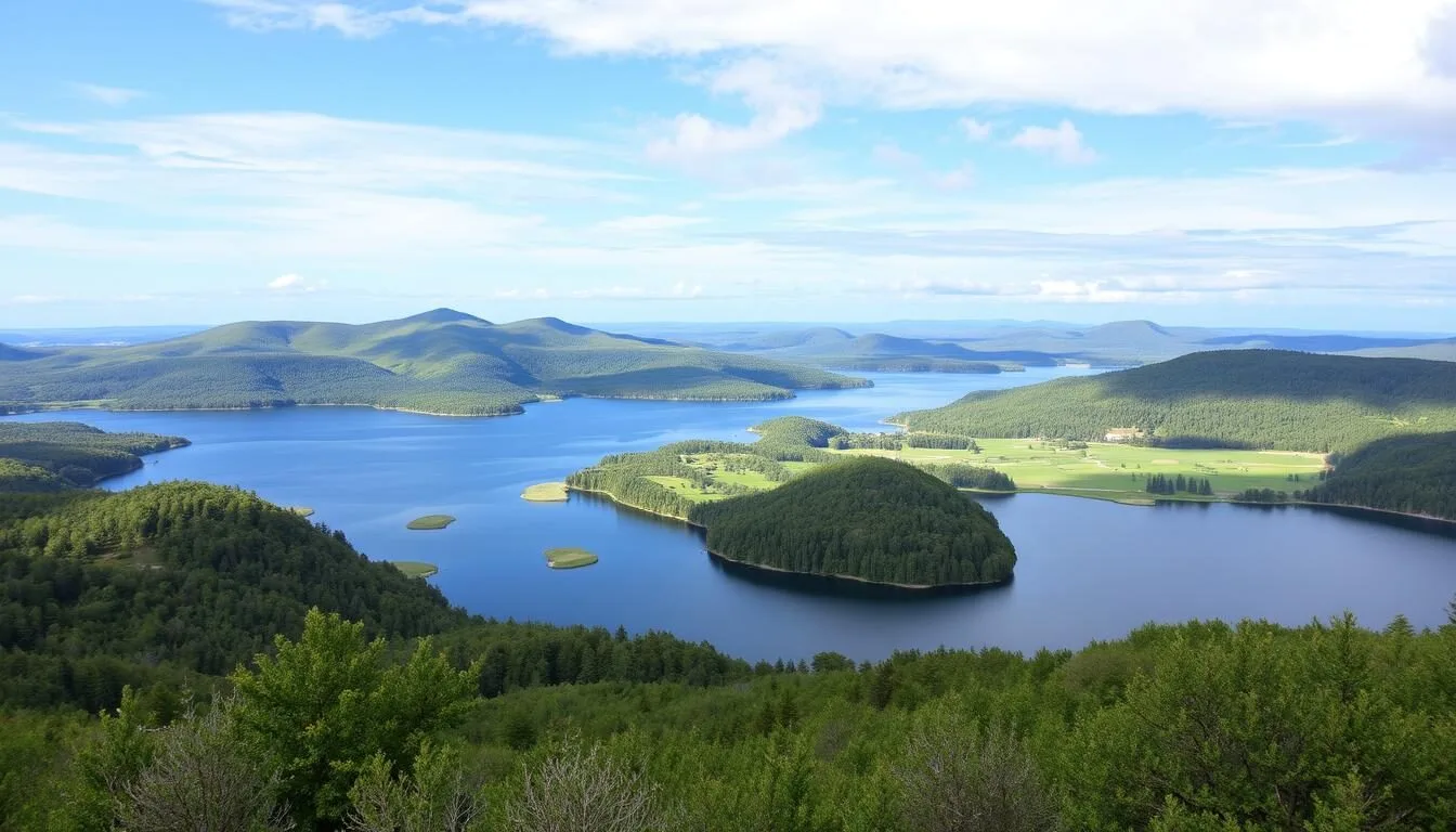 Imagine yourself surrounded by the serene landscapes of Aukstaitija National Park.