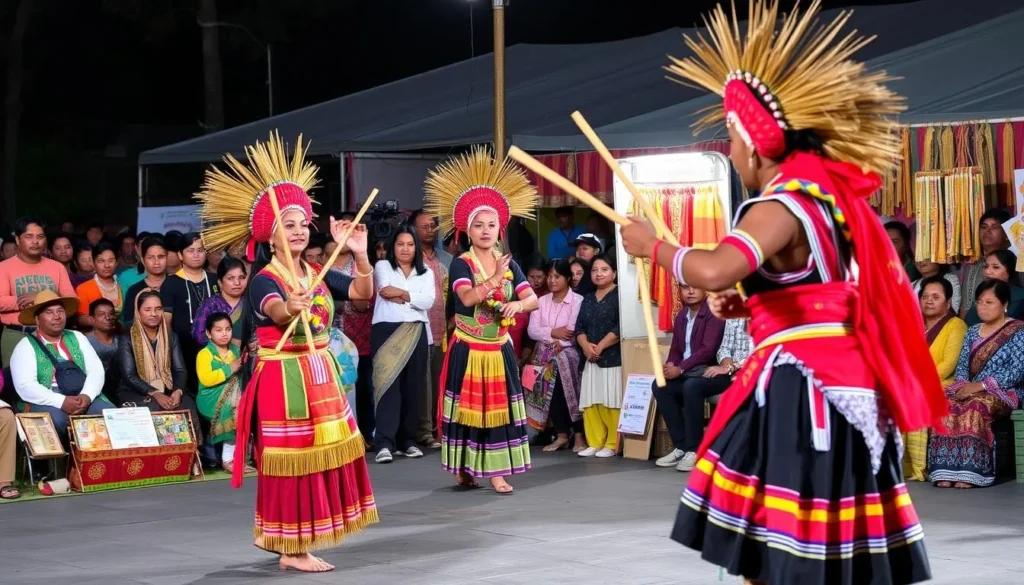 Indigenous cultural performances at the Chittagong Hill Tracts Cultural Festival