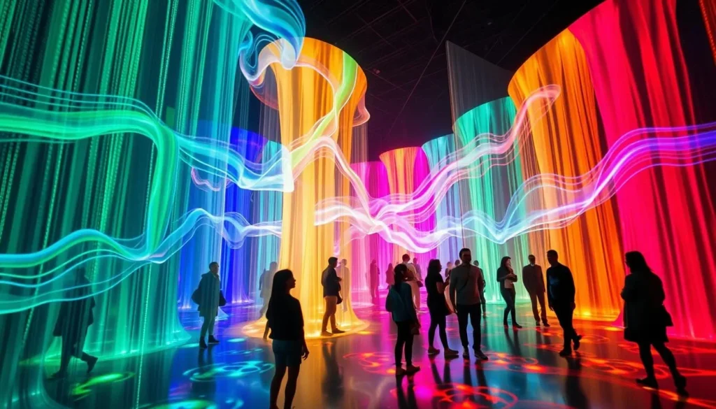 Interactive digital art installation at teamLab Borderless, one of the most unique things to do in Tokyo Japan Interactive digital art installation at teamLab Borderless, one of the most unique things to do in Tokyo Japan