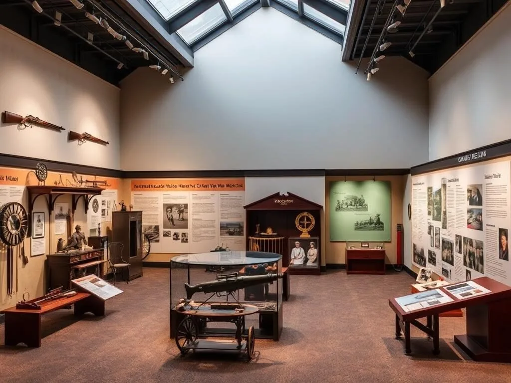 Interior exhibit at the National Museum of Civil War Medicine in Frederick Maryland