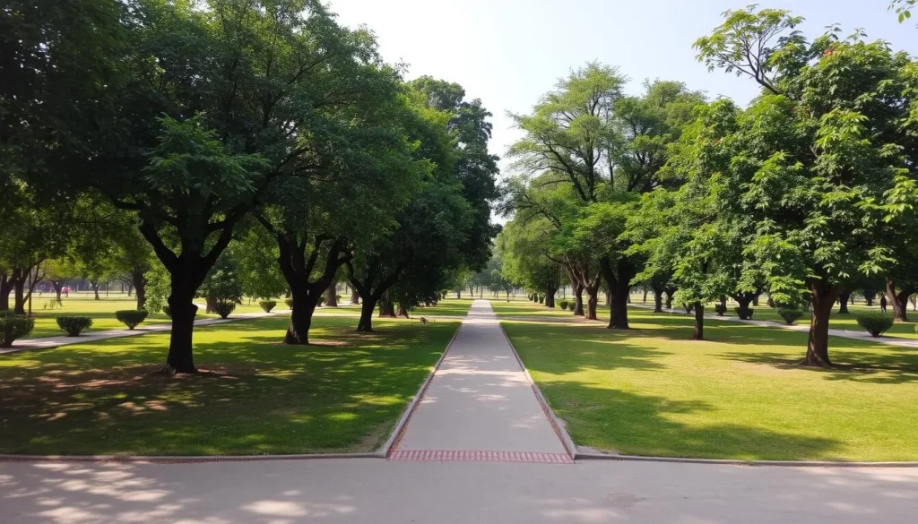 Ishwariya Park, a picturesque green oasis in Rajkot, offering a tranquil ambiance and scenic views.