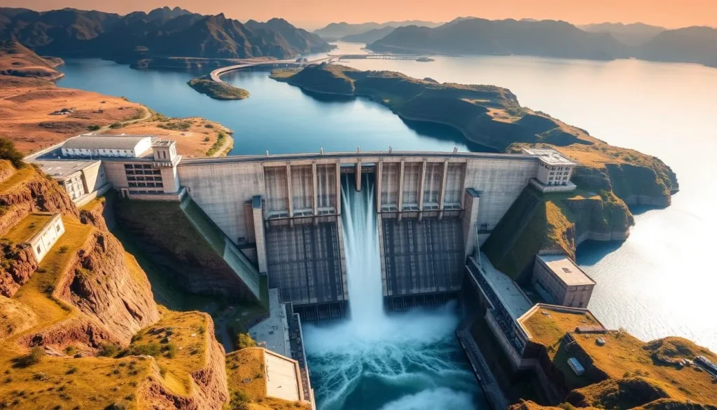 Itaipu Dam tour image showing the dam's massive structure