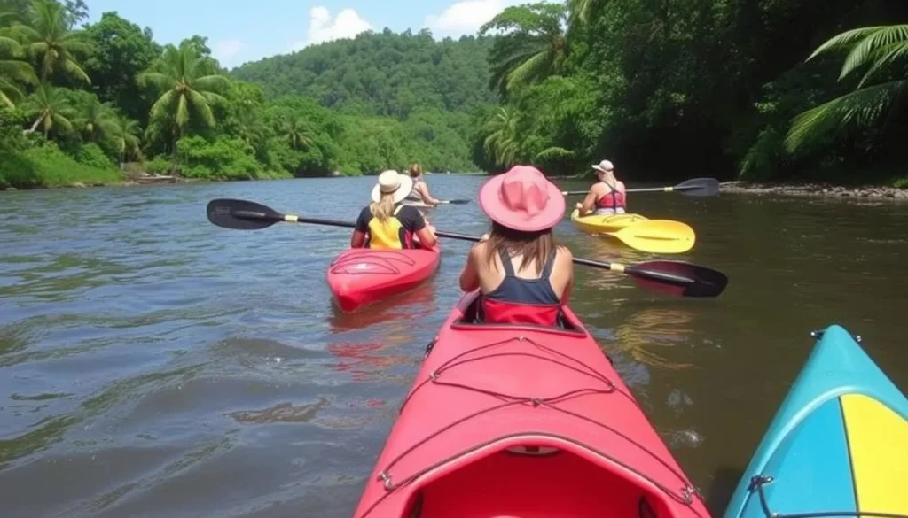 Kayaking tour on the Maroni River, French Guiana