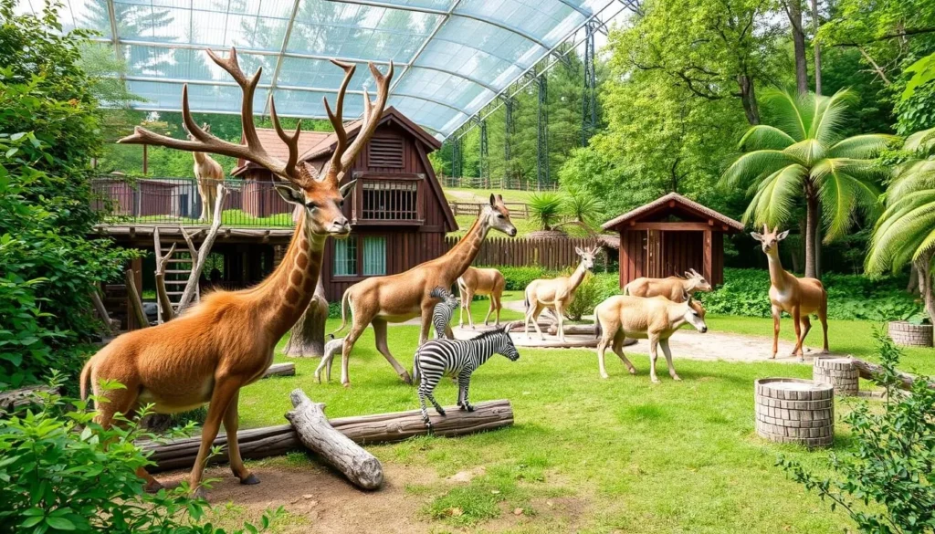 Kolmården Wildlife Park with animals in naturalistic habitats