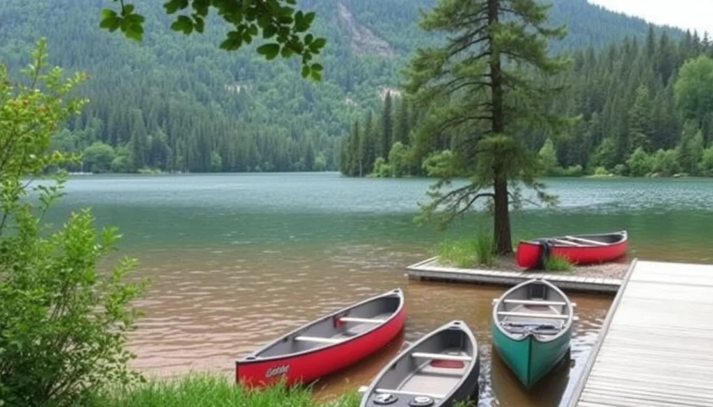 Lake Nisser canoe rental scenery
