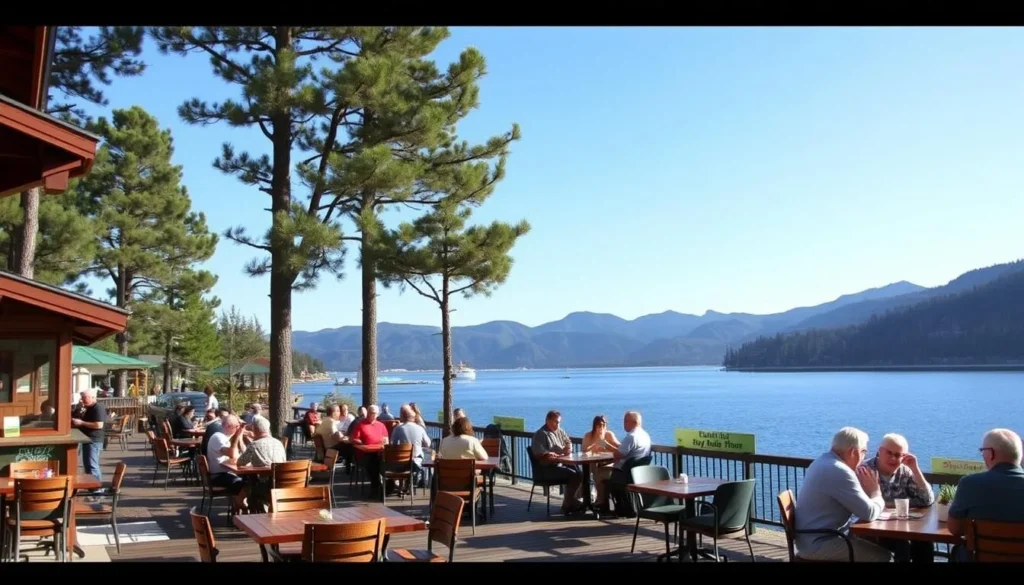 Lakeside restaurant with mountain views on Big Bear (East Shore), California: Best Things to Do - Top Picks
