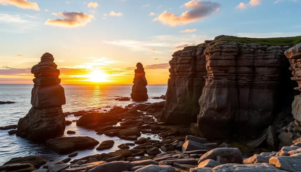 Langhammars sea stacks Fårö