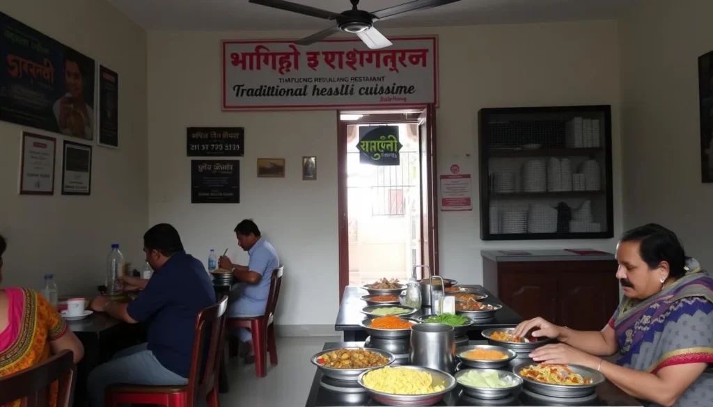 Local restaurant in Jaflong serving traditional Bengali cuisine Local restaurant in Jaflong serving traditional Bengali cuisine