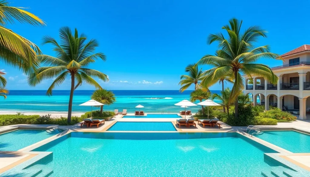 Luxury beachfront resort with infinity pool overlooking the ocean in Panglao Island