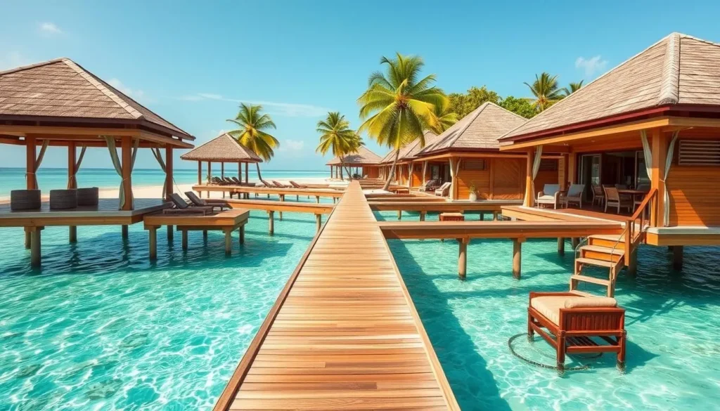 Luxury overwater bungalows at a resort in Samal Island Philippines Luxury overwater bungalows at a resort in Samal Island Philippines