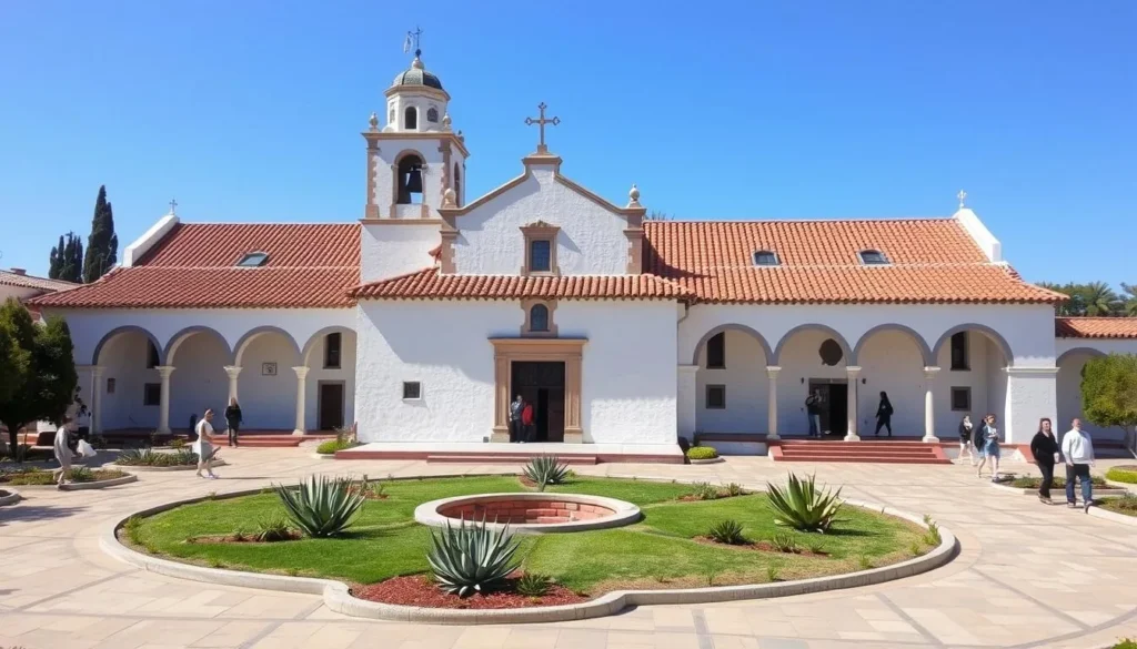 Mission San Fernando Rey de España historic building in San Fernando Valley
