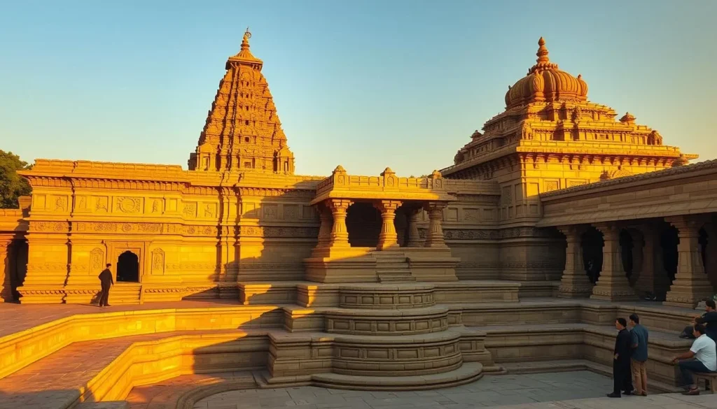 Modhera Sun Temple near Ahmedabad showing the ornate temple architecture and step tank Modhera Sun Temple near Ahmedabad showing the ornate temple architecture and step tank