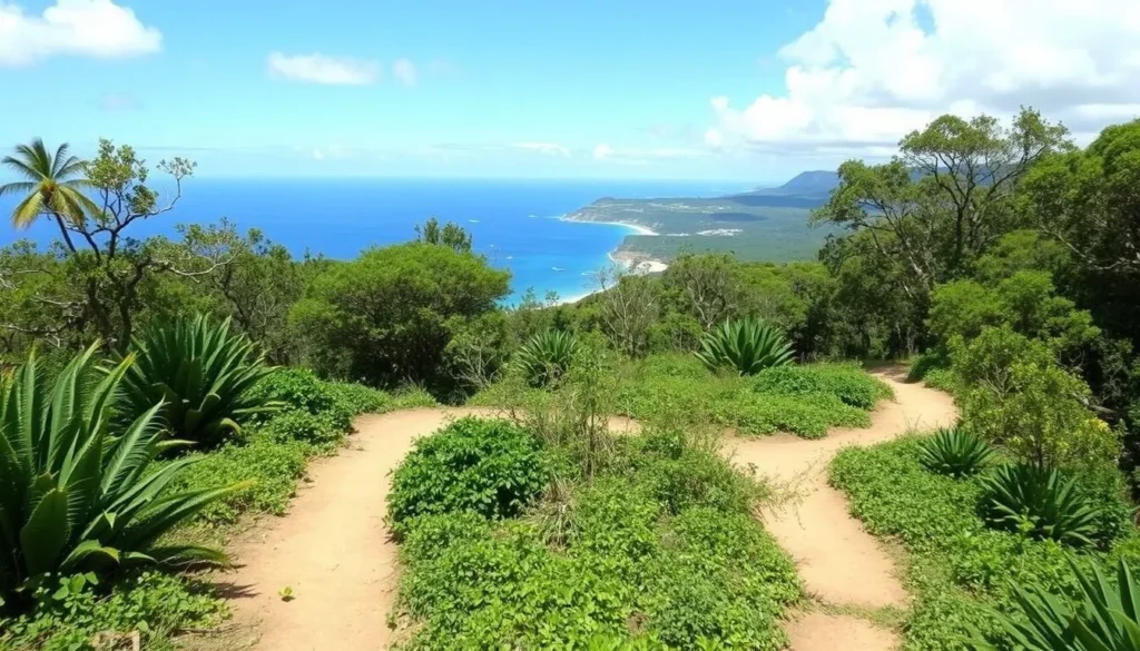 Morro do Careca Hiking trail in Balneario Camboriu