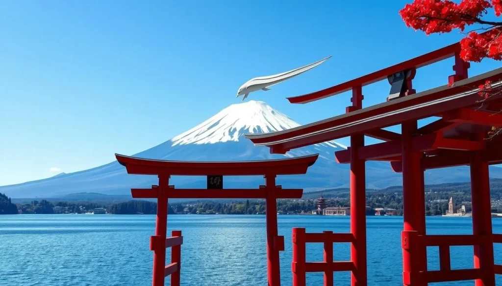 Mount Fuji view from Hakone, a popular day trip destination when exploring the best things to do in Tokyo Japan Mount Fuji view from Hakone, a popular day trip destination when exploring the best things to do in Tokyo Japan