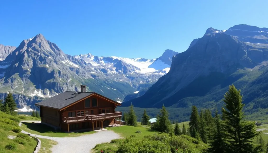 Mountain lodge in Jotunheimen National Park
