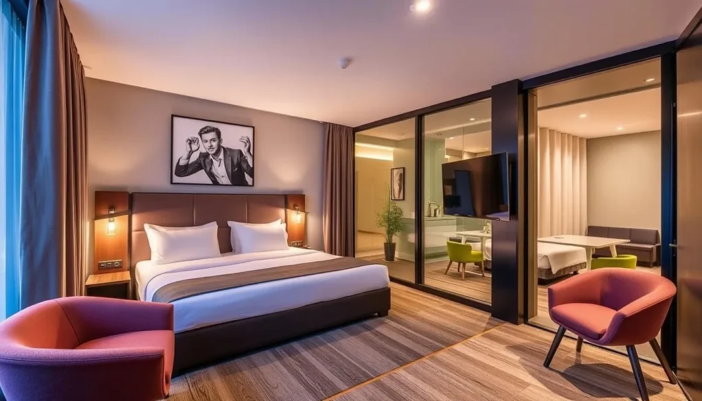 Moxy Kaunas Center, a modern 3-star hotel in the heart of Kaunas, with contemporary design.