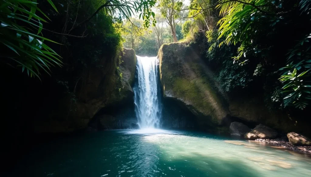 Nagkalit-kalit Waterfall surrounded by lush jungle, a refreshing alternative among the best things to do in El Nido, Philippines Nagkalit-kalit Waterfall surrounded by lush jungle, a refreshing alternative among the best things to do in El Nido, Philippines