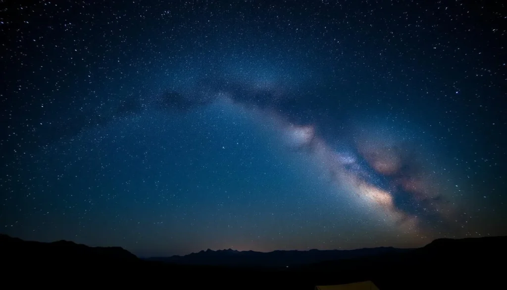 Night sky over Deosai Plains showing the Milky Way and stars