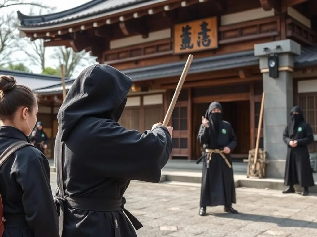 Ninja training experience at Koka Ninja Village, a day trip from Otsu City, Japan