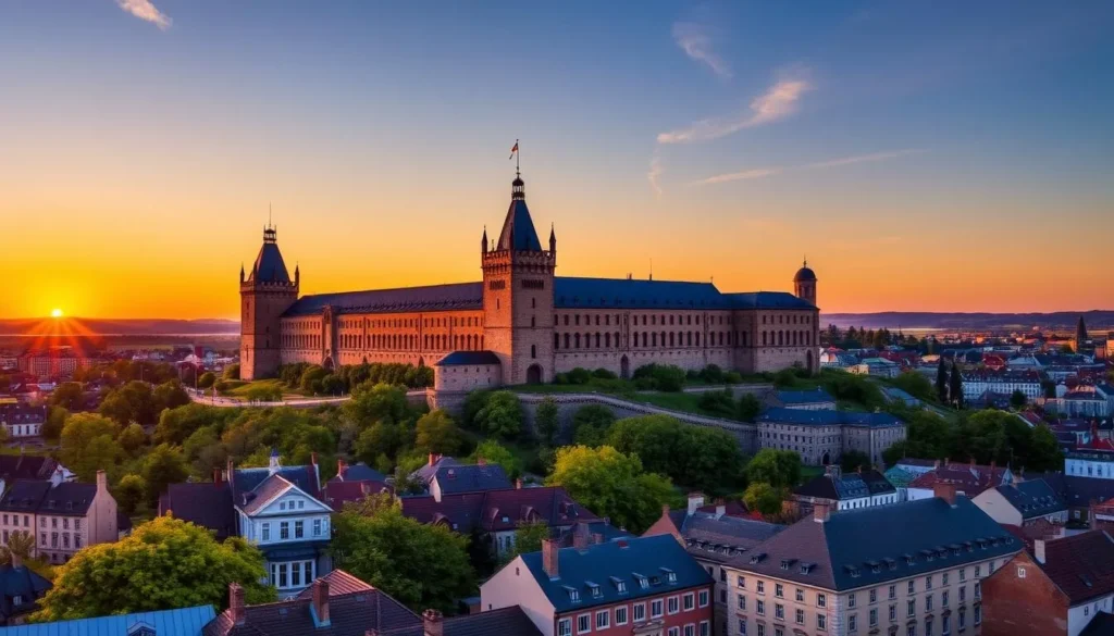 Örebro cityscape with Örebro Castle