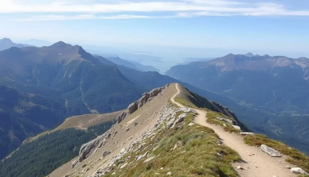 Orlicke Mountains main ridge hiking trail