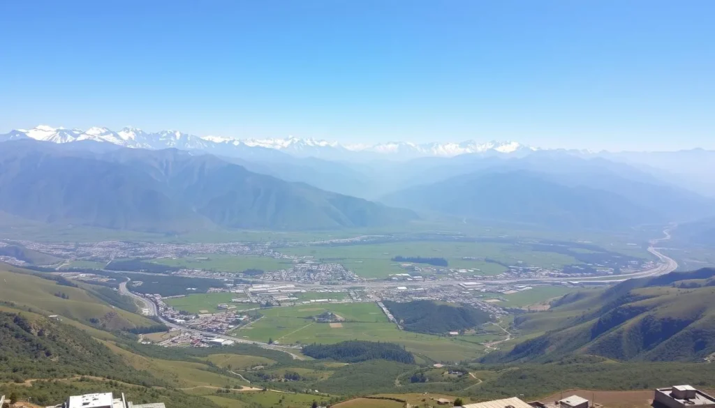 Panoramic view of Hunza Valley showing multiple attractions